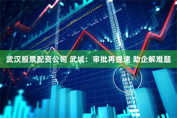 武汉股票配资公司 武城：审批再提速 助企解难题