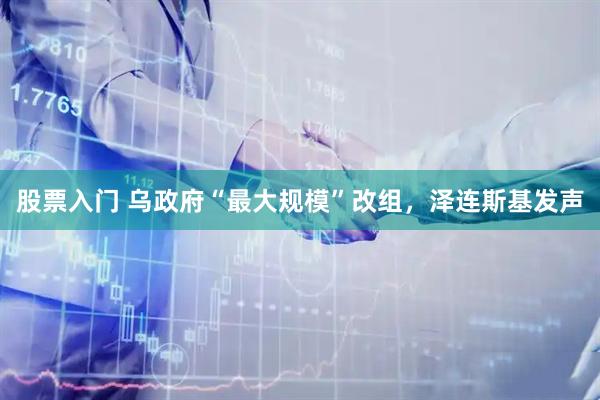股票入门 乌政府“最大规模”改组，泽连斯基发声